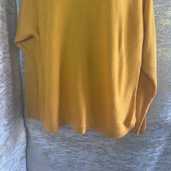 Ardene Mustard Yellow Ribbed Dolman Sweater Size L - Picture 6 of 14